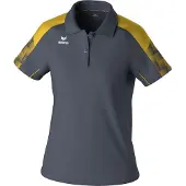 Erima Damen EVO STAR Poloshirt 1112416 40 - Slate Grey/Gelb - 40