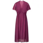 St. Emile Kleid V-Ausschnitt pink, 44