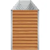 vidaXL Hochbeet Hellbraun 582 x 50 x 68 cm Verzinkter Stahl