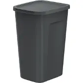 Prosperplast Papierkorb Keden 50 Liter schwarz COMPACTA Q PLUS