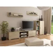 Per la vita Wohnwand Szopen , Modern Schrankwand, Wohnzimmerschrank Sonoma