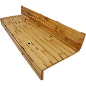 DE-COmmerce GmbH & Co.KG Balkonhängetisch, Balkonbar aus Bambus 88x28x17 cm Tisch
