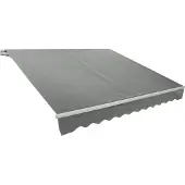 Rojaplast Ersatzstoff für Markise, 5x3 Meter, GRAU (P4512)
