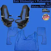 PRO-GROUP LKW Sitzbezüge + Fußmatten Für VOLVO FH4 FH5 Automatik Blau