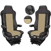 PRO-GROUP LKW Sitzbezüge Schonbezüge Für Iveco Stralis Hi-Way Beige ab 2009
