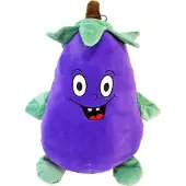 L & B Grinsende Aubergine Kuscheltier - ca. 38 cm