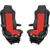 PRO-GROUP LKW Sitzbezüge Schonbezüge Für Iveco Stralis Hi-Way Rote ab 2009