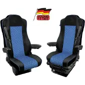 PRO-GROUP LKW Sitzbezüge Für Mercedes Actros MP4 - MP5 2015-2020 Blau / Schwarz