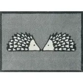 Turtle Mat Fußmatte "Kissing Spike Slate", grau, B:60cm H:9mm L:85cm, Baumwolle, Teppiche, Fußmatte
