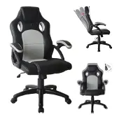 Vdd Bürostuhl Racing Gaming-Stil Premium-Design Wouter blau schwarz