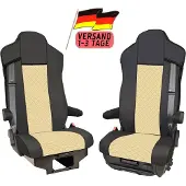 PRO-GROUP LKW Sitzbezüge Für IVECO S-WAY 2021- Sitz Schwarz / Beige