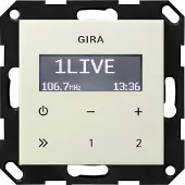 Gira 228401 UP-Radio RDS o.Lautsprecher System 55 Cremeweiß