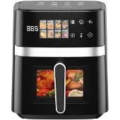 OEM Heißluftfritteuse, 8-in-1 Funktionalität, Touch-Control-Oberfläche, Schwarz, EU