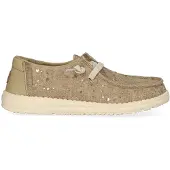 HEY DUDE Damen Wendy Sequin Lace Freizeitschuh Olive Grey 39