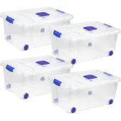 OEM Aufbewahrungsbox, 36L Fassungsvermögen, stapelbares Design, 4 Einheiten 36L 59X40X25
