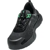 Uvex 1 x-craft Sicherheitsschuh Halbschuhe S1 PL, schwarz/grün schwarz/grün 37