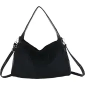 Gallantry Paris Gallantry, Hobo-Tasche für Frauen mit verstellbarem Schultergurt, Schwarz