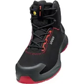 Uvex 1 x-craft Sicherheitsschuh Stiefel S3L, schwarz/rot schwarz/rot 47