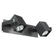 Ideal Lux Moderne Wandleuchte Maus Metall Schwarz 2 Lichter Gu10