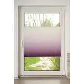K-Home Plissee "Farbverlauf Sunrise", bordeaux, weiß, B:130cm H:130cm, Obermaterial: 100% Polyester, Plissees, Plissee
