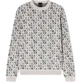 Armani Exchange für Herren. XM002441AF22252F1145 Premium-Pullover weiß (L), Lässig, Baumwolle, Langarm