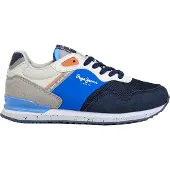 Pepe Jeans für Jungen. PBS400013 Turnschuhe London Südblau (36), Wohnung, Schnürsenkel, Lässig, Kinderbekleidung