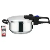 Elo Schnellkochtopf "Praktika Plus", silber (edelstahlfarben), B:27,5cm H:19,5cm L:42cm Ø:22cm, Töpfe, Schnellkochtopf, Überdrucksicherung im Deckelrand, Induktion