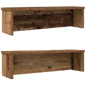 vidaXL Küchenregale Stapelbar 2 Stk. Altholz-Optik 50x15x16 cm