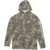 Salty Crew Mariner Hood Tech Tee green camo (GRNCAMO) L