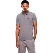 Emporio Armani für Herren. 8NPF14_PJVQZ Core Identity Poloshirt grau (S), Lässig, Baumwolle, Kurzarm
