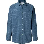 Pepe Jeans für Herren. PM3091187 Penn blaues Hemd (S), Lässig, Baumwolle, Langarm