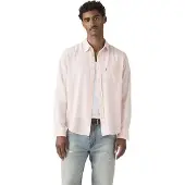 Levi's Jeanshemd "SUNSET 1 POCKET STANDARD", Herren, Gr. XL, N-Gr, rosa (crystal pink cotton linen), Web, Obermaterial: 43% Leinen, 34% Viskose, 23% Baumwolle, Hemden Jeanshemd