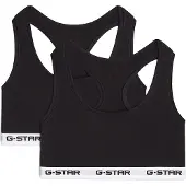 G-Star Bralette "CARNELIAN, BRAS 2 PACK RACERBACK" Packung, 2 Stk. mit Logo-Saum