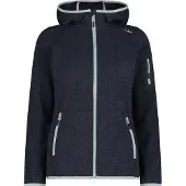 CMP Damen Unterjacke Kapuzen Fleecejacke Strick