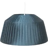 Clayre & Eef Hängelampe Ø 40x21 cm Blau Kunststoff Rund