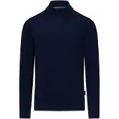 State of Art Half Zip Pullover Wool Blend Navy - 3XL