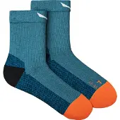 Salewa - MTN TRN All Mountain QRT Sock - Wandersocken Gr 39-41 blau/türkis