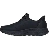SKECHERS für Damen. 117740 Slip-Ins Sneaker: BOBS Squad 4 - Key Look schwarz (41), Wohnung, Schnürsenkel, Lässig