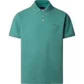 Hackett London für Herren. HM5600146 Poloshirt mit Strandbesatz Passform klassisch grün (XXL), Lässig, Baumwolle, Kurzarm