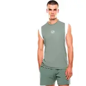 EA7 für Herren. 7M001527_AF22175 Tennis Pro grünes T-shirt (S), Sportlich, Synthetisch, Ärmellos / Hosenträger