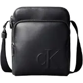 Calvin Klein Umhängetasche Bold Ck Pocket Reporter LV04D3368G Schwarz
