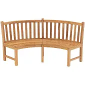 Lesli Living Teak Gartenbank Round