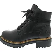 Rieker Winterstiefeletten Damen Kunstleder Schwarz Größe: 39