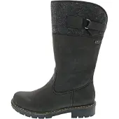 Rieker Damen Winterstiefel Grau Synthetik Reißverschluss wasserfest atmungsaktiv Größe: 42