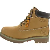 Dockers by Gerli Winterboots BY GERLI, Herren, Gr. 47, Warmfutter, braun (camelfarben), Nubukleder, Schuhe Winterboots, Workerboots, Schnürstiefel mit Blockabsatz