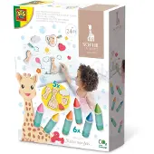 SES Creative Sophie la girafe - Badewannen-Malstifte mit Formen, Bad-Malvorlagen, Junge/Mädchen, 2 Jahr(e), Karton