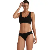 Falke 2-Pack Damen Bustier Daily Comfort, XL, Schwarz, Uni, Baumwolle