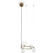 Maytoni Ring Pendelleuchte, Hängeleuchte 4x G9 Messing