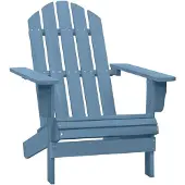Syfax Adirondack-Gartenstuhl Massivholz Tanne Blau