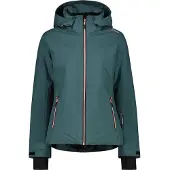 CMP Woman Ski Jacket FIX Hood trek green (F520) 50